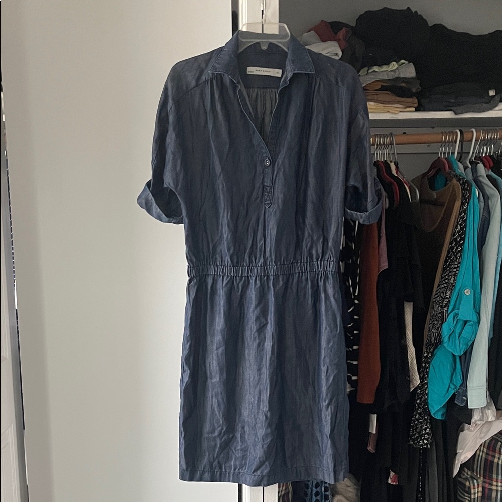 Zara Dark Lyocell Chmbray dress